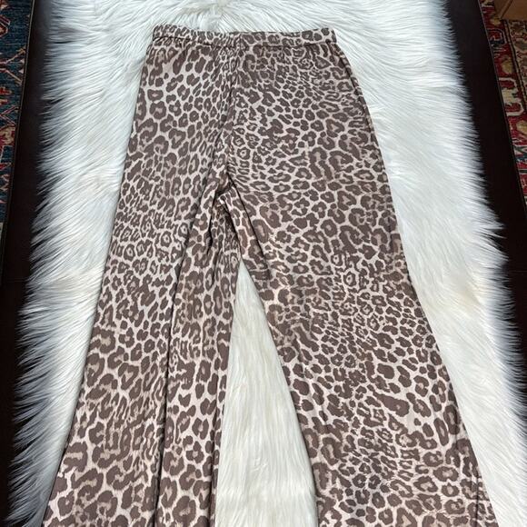 & Other Stories Leopard Print Flared Pants - Picture 7 of 7